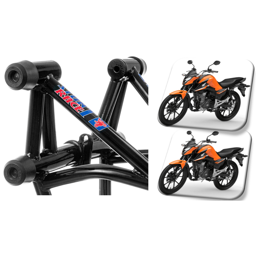 Protetor Carenagem Fan 160 Titan 160 Street Cage Stun Race