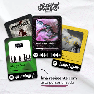Ímã personalizado com código Spotify - Música e foto