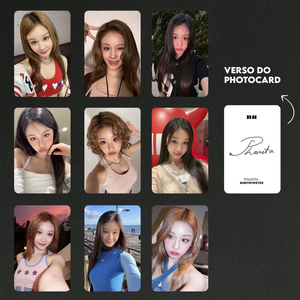Pharita 'BABYMONSTER' | Kit com Photocards Fanmade K-pop | Shopee