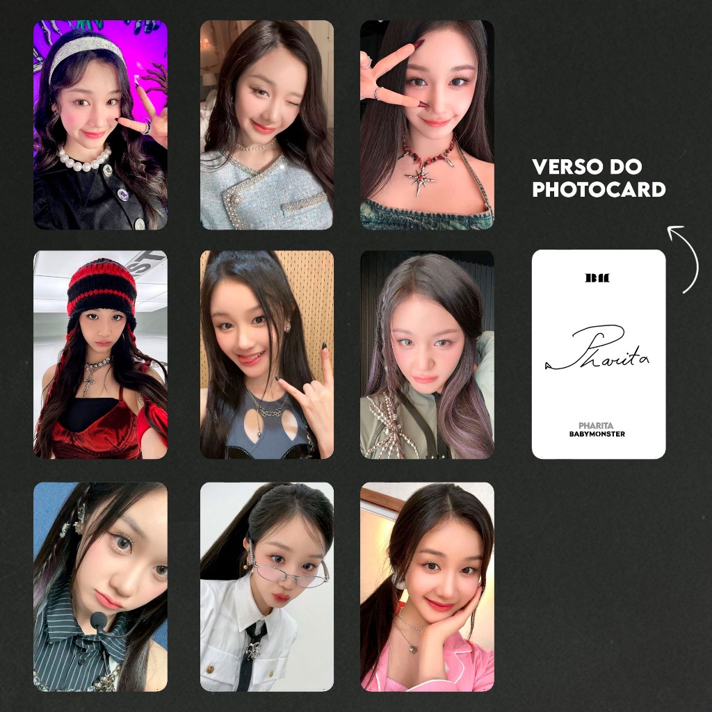 BABYMONSTER PHARITA トレカ194枚 Photocards Pharita 'BABYMONSTER' | Kit com Photocards Fanmade K-pop | Shopee
