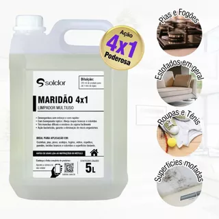 Limpador Multiuso Maridão 4x1 5L Solclor – Ação Profunda e Desengordurante em Oferta na Shopee