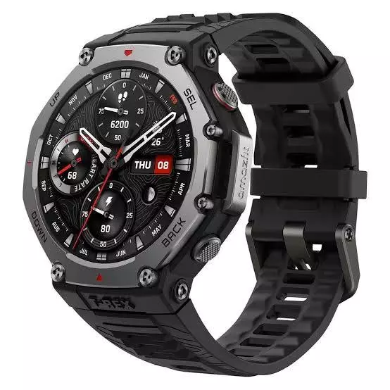 Relogio Smartwatch Amazfit T-rex 3 A2323 Caixa Onyx 48.5mm pulseira Onix Lançamento