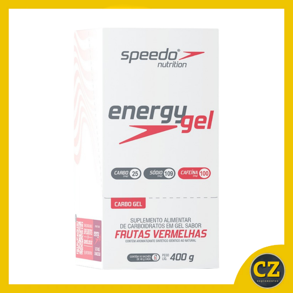 「energy」 Energy Gel Speedo Frutas Vermelhas 25Carb Display (10x40g) - Z2