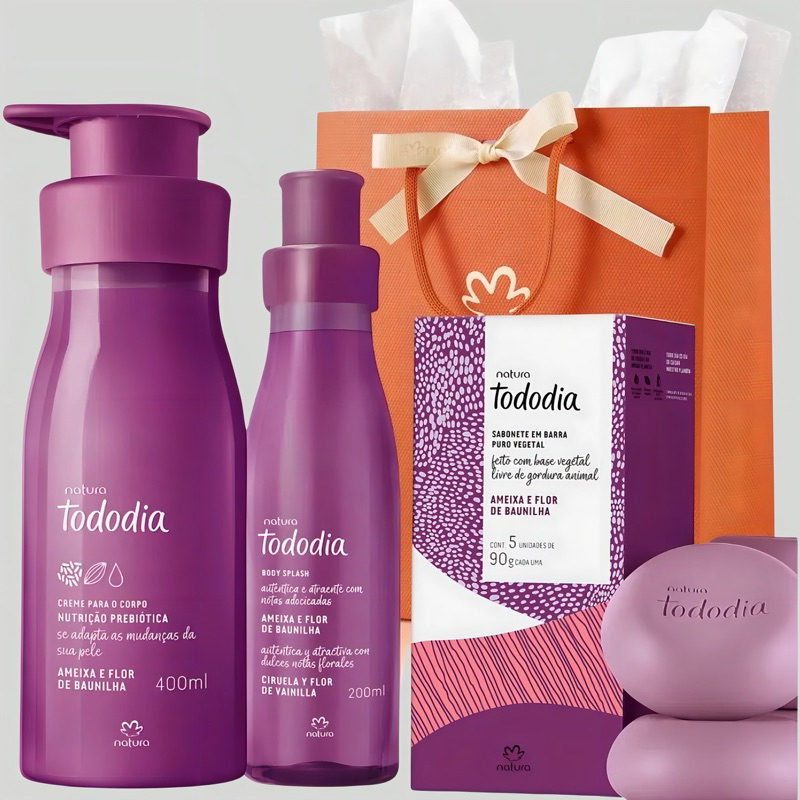 Kit Natura Tododia Ameixa e Flor de Baunilha | Hidratante + Body Splash ...