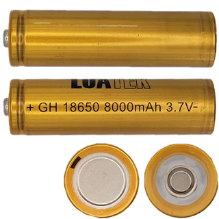 Ba-teria 18650 3,7v 8000 mAh Recarregável Para Lanterna Tática