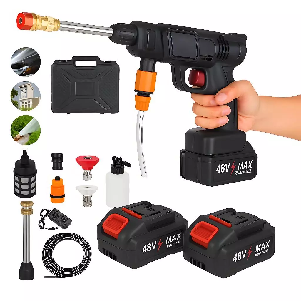 Lavadora de jato portátil 48V com 2 baterias