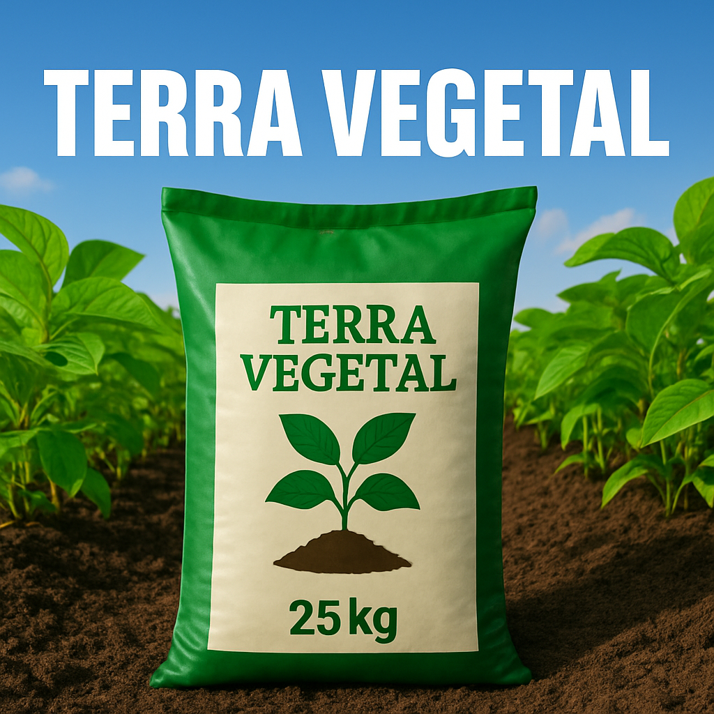 Terra Vegetal Adubada 25kg - Ideal Para Jardim, Horta E Vasos | Shopee ...
