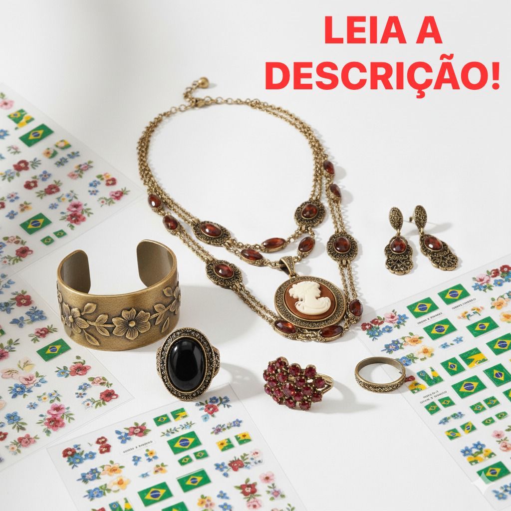Kit 50 Bijuteria Sortidas Tiaras Aneis Colares Brincos | Shopee Brasil