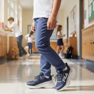 Tênis Infantil Progress Leve Macio Confortável Kids Original Fila
