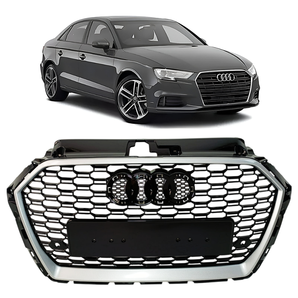 Grade Frontal Prateada Audi RS3 Para Audi A3 2017 2018 2019 2020 2021 ...