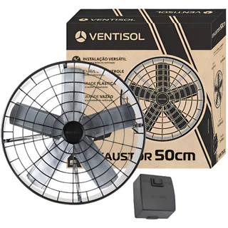 Ventilador Axial Exaustor de Parede Industrial Ventisol 50cm Comercial Premium em Oferta na Shopee