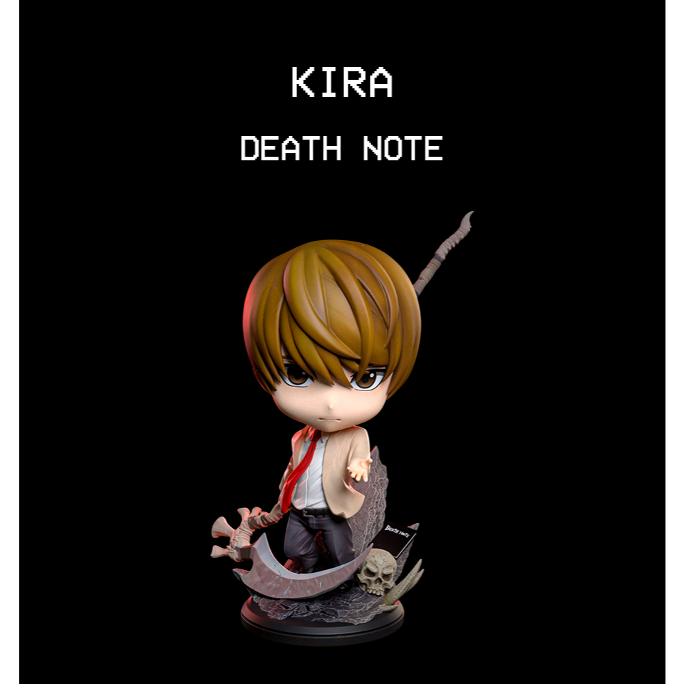 Kira Death Note – Mini Action Figure 3D 9 cm CHIBI | Boneco ...