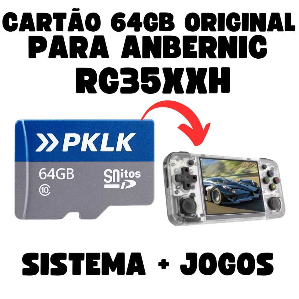 Micro Sd Com Sistema Modificado E Atualizado + Jogos Para Anbernic