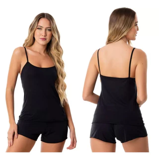 shordoll– Conjunto Pijama Feminino Liso e Super Fresquinho. Cores diversas em Oferta na Shopee