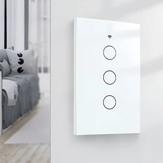 Interruptor De Parede Inteligente 3 Touch Sensor Botão Sem Fio Neutro Voz Com Alexa Tuya em Oferta na Shopee