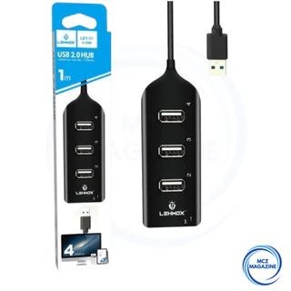 HUB USB 2.0 4 Portas Expansor Rapido Alta Velocidade USB Pen Drive Teclado