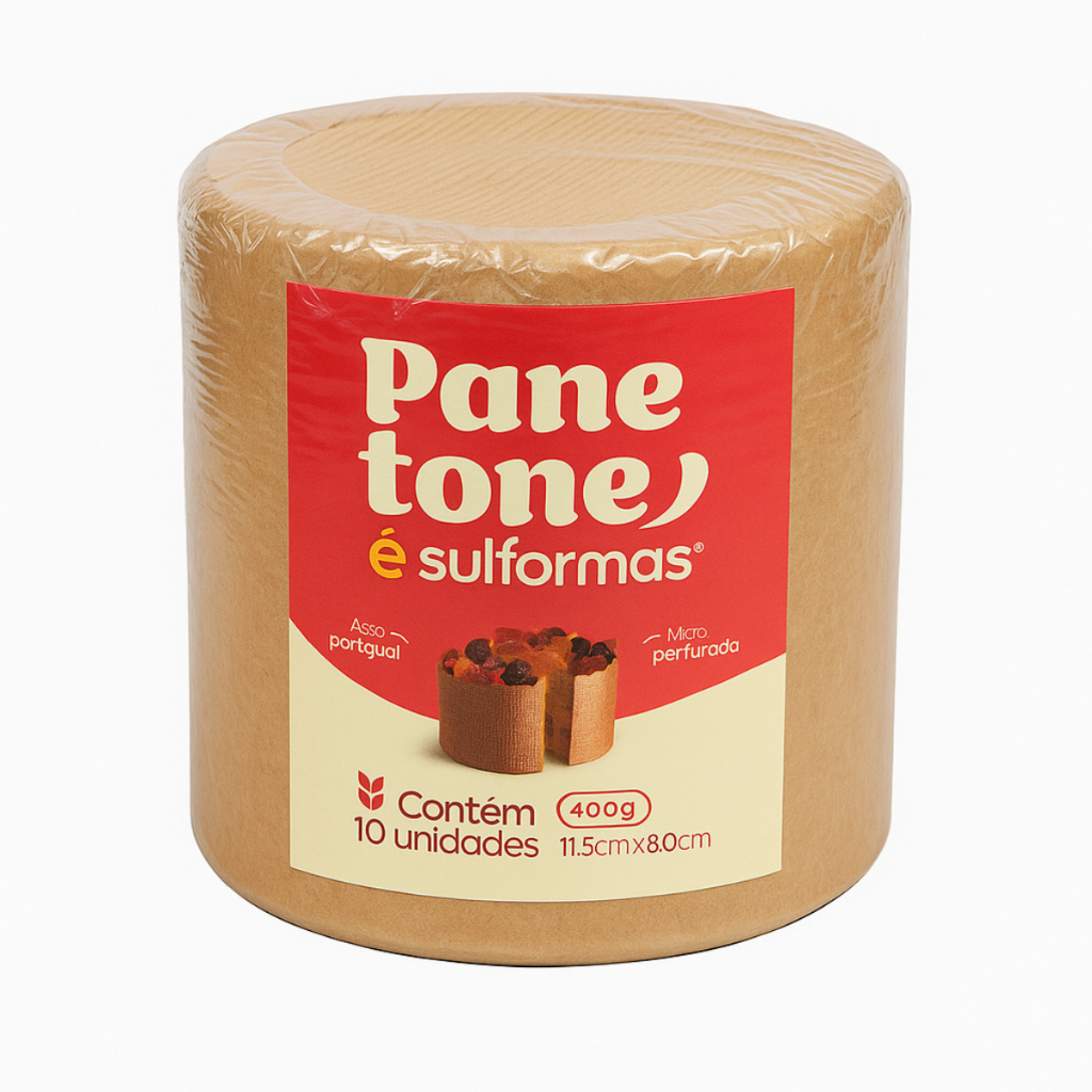 Forma para panetone de 400g Kraft