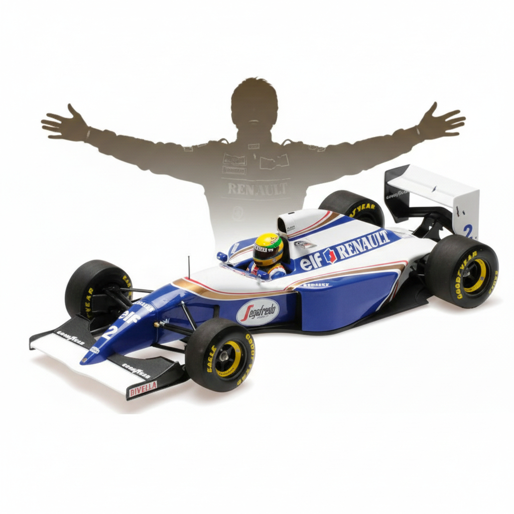 Miniatura Carro F1 Ayrton Senna Williams Renault Fw16 1/18 1994