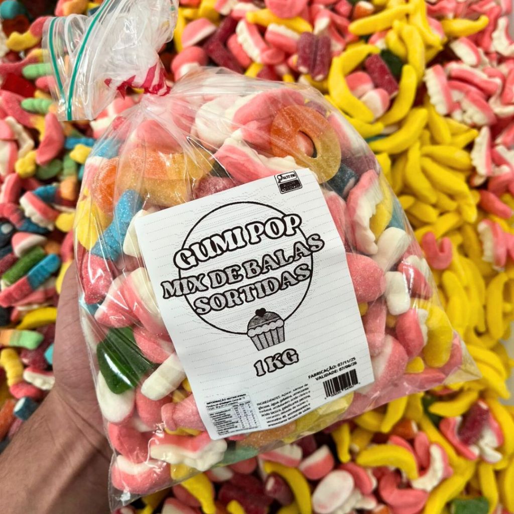 Mix Bala Sabores Variados A Granel Sortidos - Festas Guloseimas ...