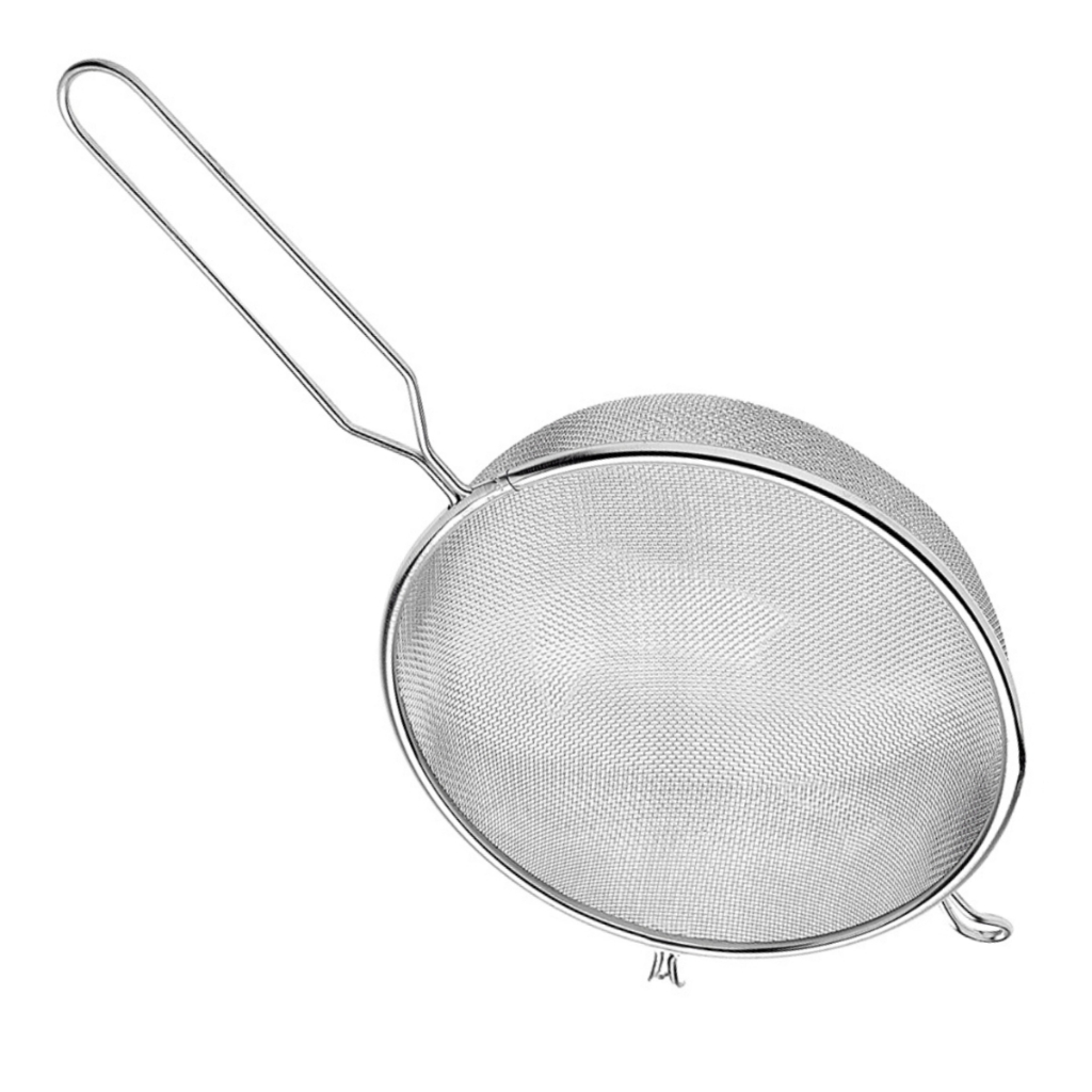 Peneira de Inox 24cm Grande Multiuso Ideal para Coar e Escor