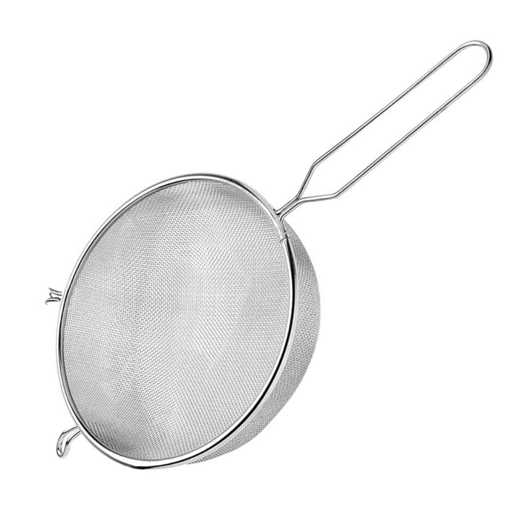 Peneira Grande 24cm Aço Inox Multiuso para Peneirar Coar e E