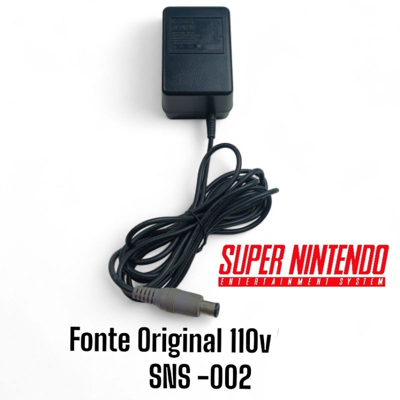 Fonte Super Nintendo Original 110v - Fonte Original Super Nintendo SNS ...