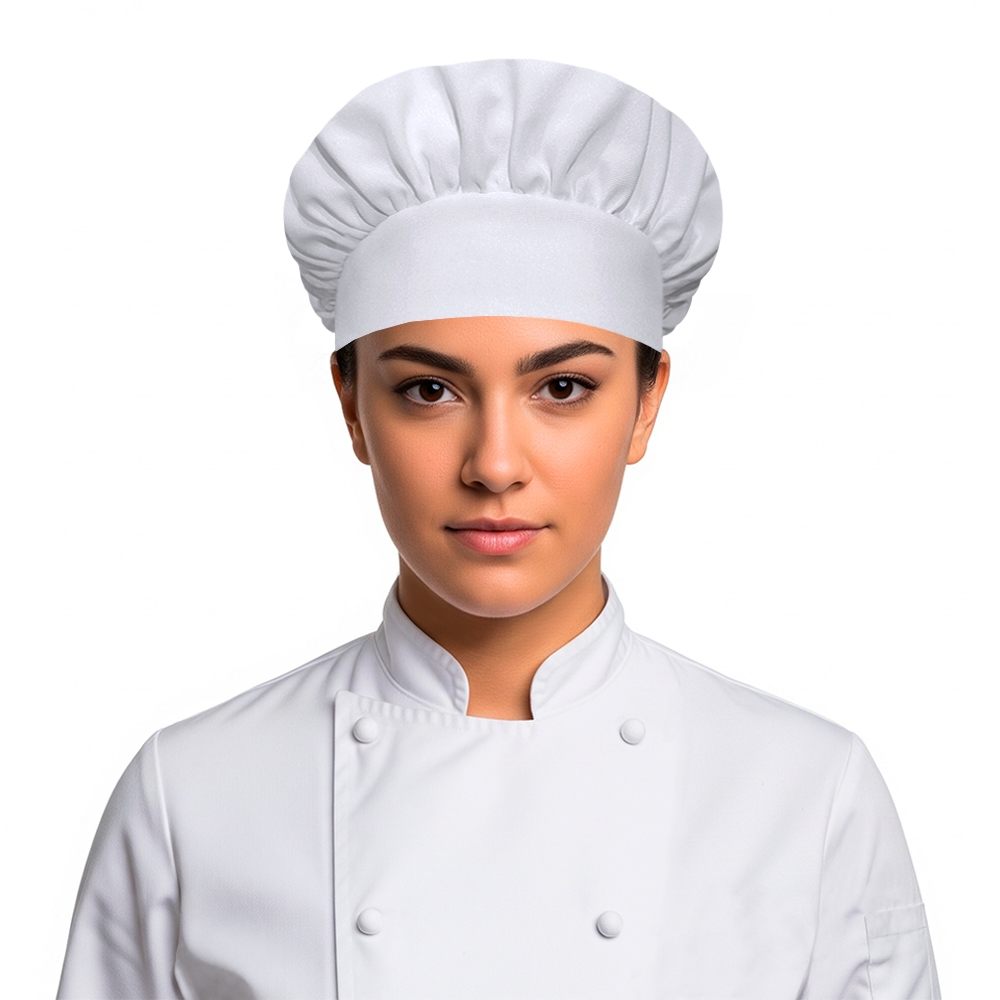 Kit 3 Toucas Chef Cozinheira Profissional Elástico Branco