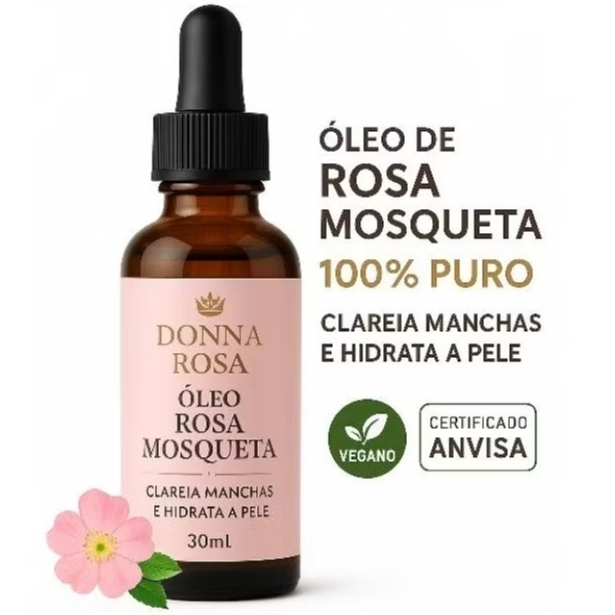 Óleo Vegetal de Rosa Mosqueta Clareia Manchas e Hidrata a Pele - Puro ...