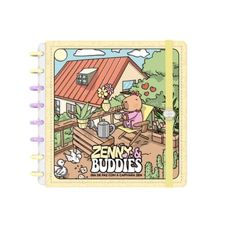 Livro De Colorir Zenny Buddies Capa Dura Disco Tipo Bobbie Goods Anti Estresse em Oferta na Shopee