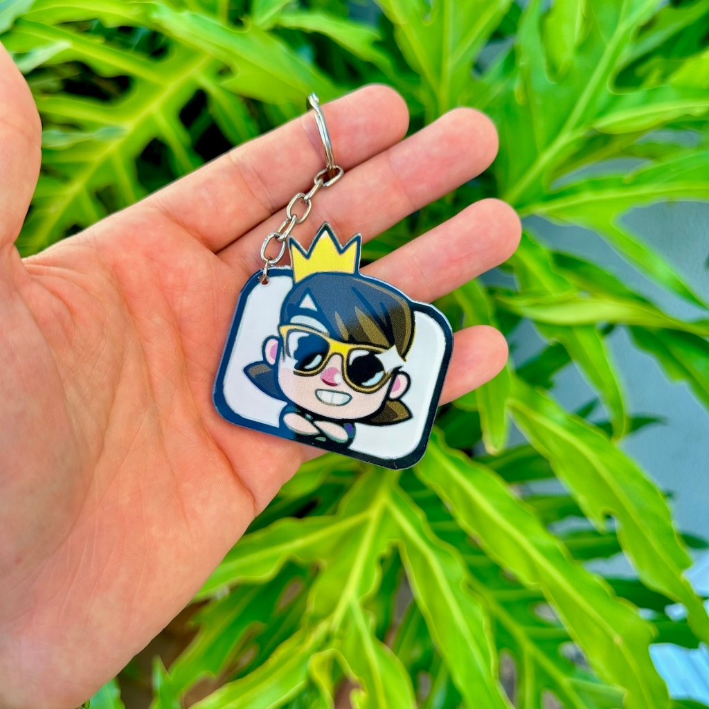 Chaveiro Emotes Clash Royale Acrílico – Acessório Geek Gamer ideal