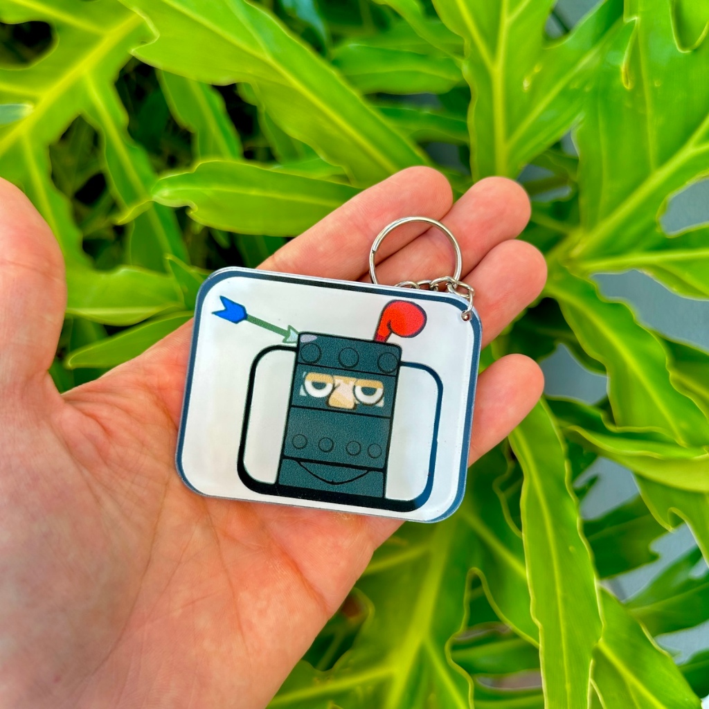Chaveiro Emotes Clash Royale Acrílico – Acessório Geek Gamer ideal