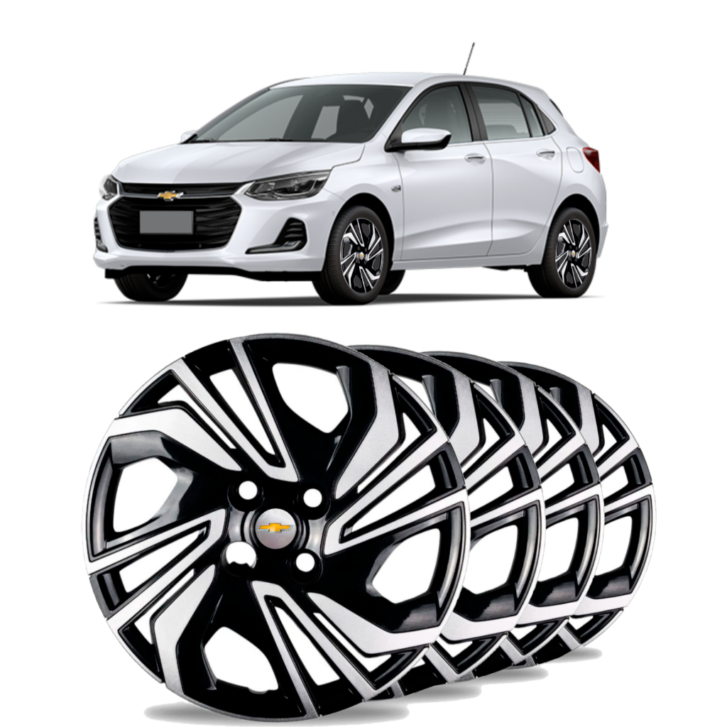 Jogo 4 Calota Aro 14 Chevrolet Onix 2020 2021 2022 2023 2024 Kit 4 ...