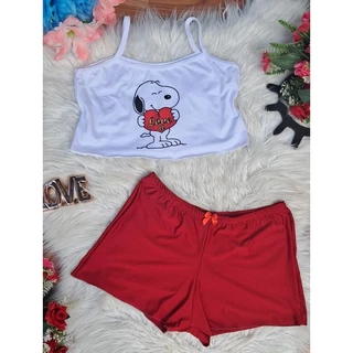 Baby doll Pijama virgínia roupa de dormir em Oferta na Shopee