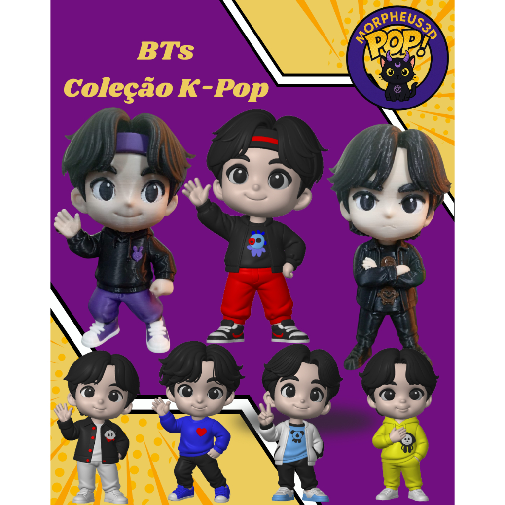 Morpheus Pop Toys – K-Pop Edition | Cantores e Mascotes BTS 3D | Shopee ...
