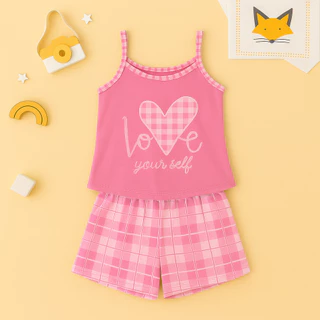Baby Doll Love Rosa Malha Premium Pijama Feminino Adulto Short e Alça Fina Verao Confortavel em Oferta na Shopee