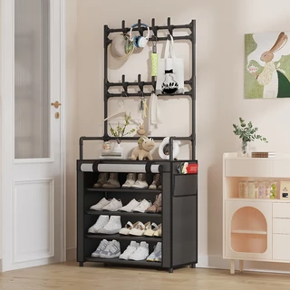Rack para Calçados & Acessórios Multifuncional com Gavetas Ganchos-Organiza Calçados Bolsas Chapéus no Quarto/Entrada em Oferta na Shopee