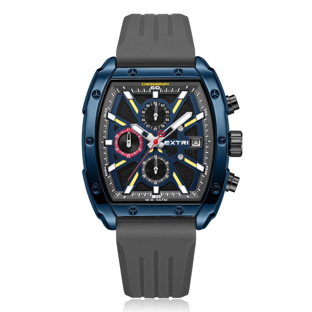 RELÓGIO DE PULSO EXTRI MASCULINO PULSEIRA DE SILICONE 30 ATM A