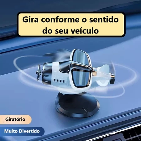 Cheirinho Ornamento De Painel Carro Movida A Energia Solar Aeronaves Console Fragrância Perfume