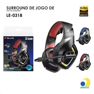 Fone Headset gamer sem fio Bluetooth Luz RGB  Com Microfone , 2.4G Adaptador,Redução De Ruídos Para Jogos Profissionais em Oferta na Shopee