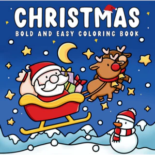 CHRISTMAS - FUZZY PALS 50 Desenhos de Natal para colorir FOLHAS SOLTAS + Acetato NÃO VAI ENCADERNADO em Oferta na Shopee