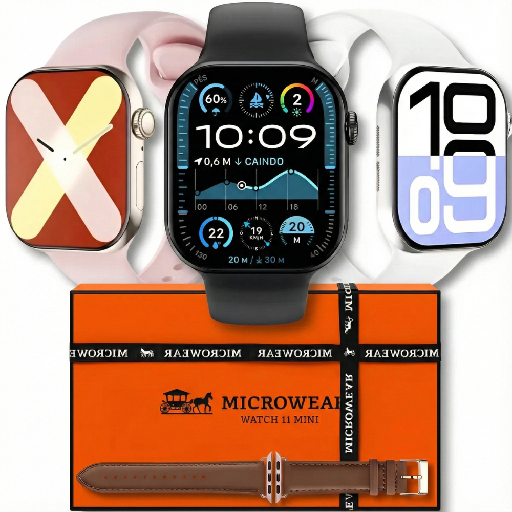 SMARTWATCH MICROWEAR W11 PRO MINI 2025 | AMOLED | RESPONDE WHATSAPP ...