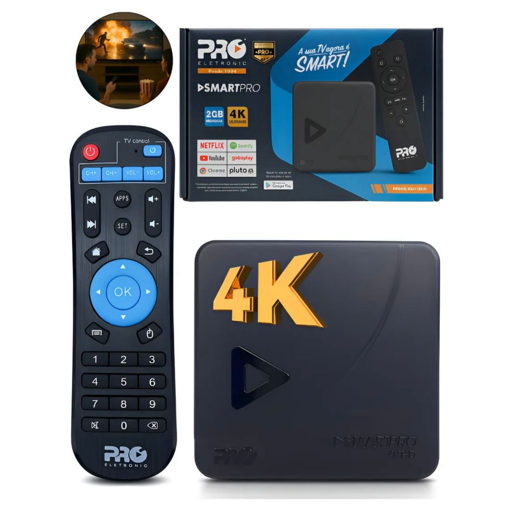 Smart Proeletronic Smartpro 4k Hd Prosb-3000/16gb 2gb. | Shopee Brasil