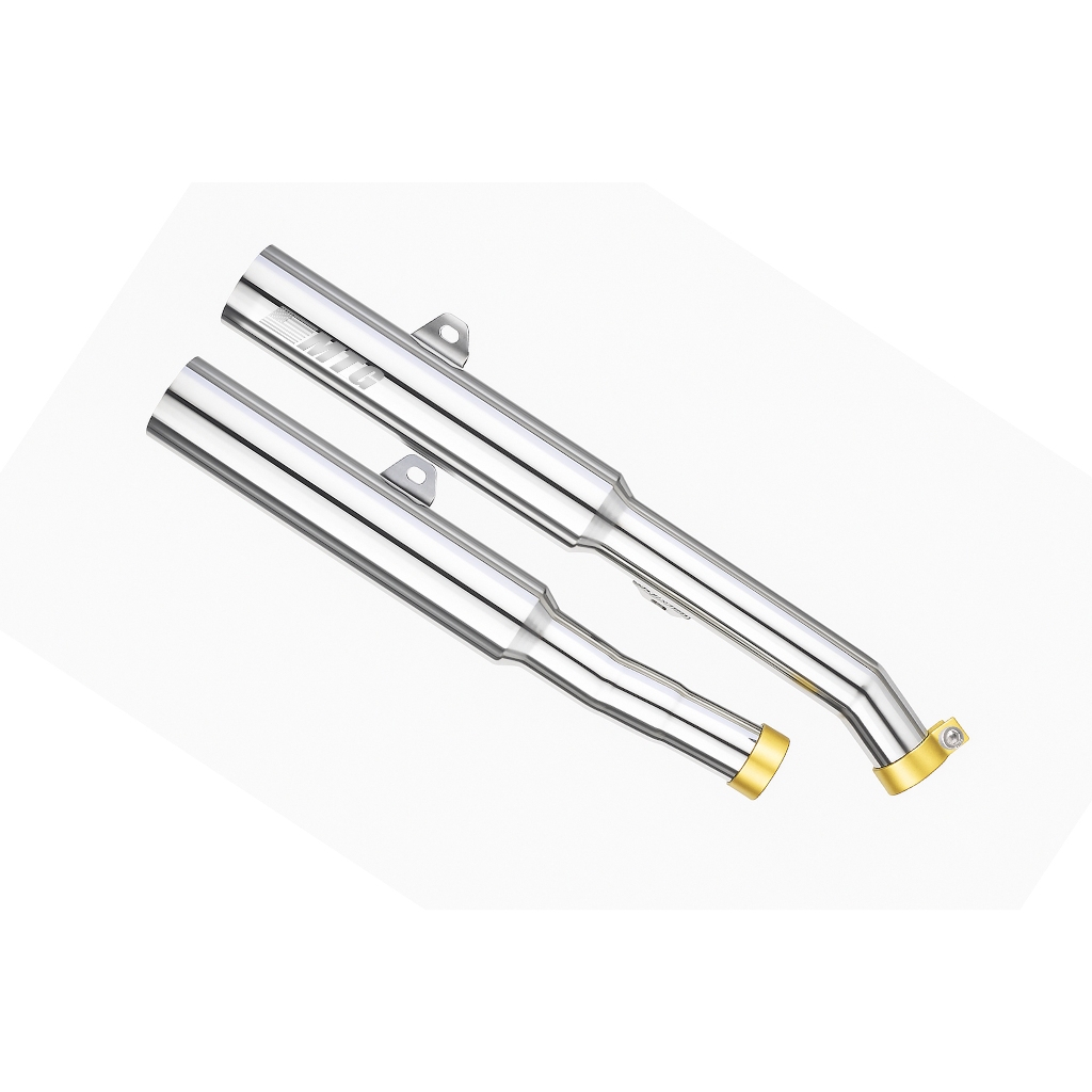 Par Ponteira Esportiva Linha Full Inox - MTG para Scrambler 900 (2017 - 2026)