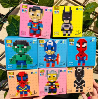 Mini Blocos de Montar Diversos Blocos De Montar Brinquedos Filme Heróis Desenho Menino e Menina