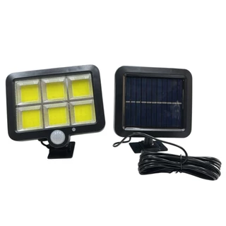 Luminária Solar 120led Cob Sensor Presença 3 Funções