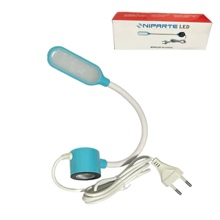 Luminária Lâmpada LED COB 20 Pontos Bivolt 110V/220V Base Magnética Haste Flexível Para Máquina Costura Industrial