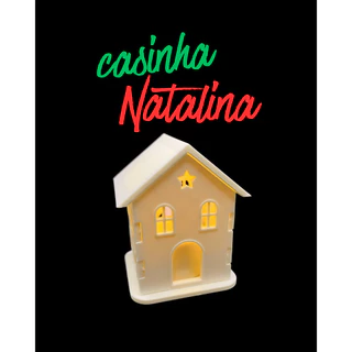 Enfeites De Natal E Final De Ano Casinhas P/ Decoração Brancas