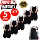 Kit 5 Avental De Oxford Preto Engate Rápido Garçom Cozinha Açougueiro Churrasqueiro Peixaria