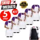 Kit 5 Avental De Oxford Branco Engate Rápido Cozinha Açougueiro Garçom Churrasqueiro Peixaria