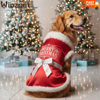 Vestido Natal Pet Luxo e Conforto Roupa Para Cachorro Roupinha Natalina Cães Fofo Temático e Leve
